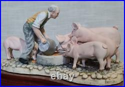 Border Fine Arts Feeding Time by Anne Wall with COA. Limited Edition 1080/17500 Border Fine Arts Feeding Time by Anne Wall with COA. Limited Edition 1080/17500