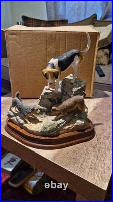 Border Fine Arts'Fellhound and Terriers', model B0885 by Anne Wall