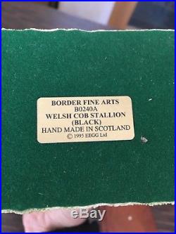 Border Fine Arts Figure Welsh Cob Stallion (Black) B 0240A Anne Wall