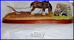 Border Fine Arts Figurine Ploughman's Lunch Ltd Ed Farmer Horse And Dog Nib