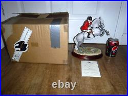 Border Fine Arts Figurine Spirited Grey & Rider B1085A Excellent Boxed