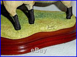 Border Fine Arts Figurine Suffolk Family Group Sheep Limited Ed B 0197