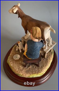 Border Fine Arts Figurine. Young Farmers, A1451 One for Me, One for You. Boxed