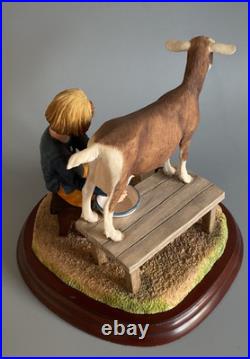 Border Fine Arts Figurine. Young Farmers, A1451 One for Me, One for You. Boxed