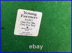 Border Fine Arts Figurine. Young Farmers, A1451 One for Me, One for You. Boxed