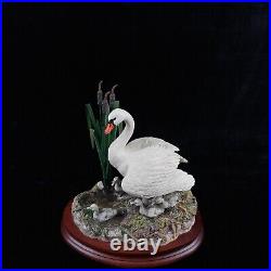 Border Fine Arts First One In Swan & Cygnets Figurine 1997 Handmade Scotland