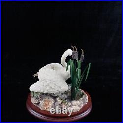 Border Fine Arts First One In Swan & Cygnets Figurine 1997 Handmade Scotland