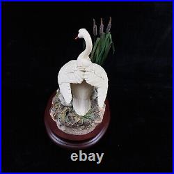 Border Fine Arts First One In Swan & Cygnets Figurine 1997 Handmade Scotland