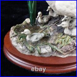 Border Fine Arts First One In Swan & Cygnets Figurine 1997 Handmade Scotland