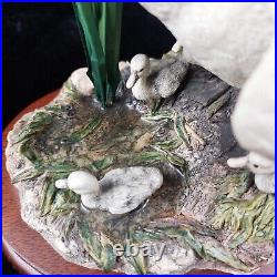 Border Fine Arts First One In Swan & Cygnets Figurine 1997 Handmade Scotland