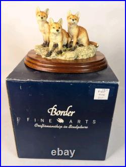 Border Fine Arts First Time Out 1993 BFA206 Fox Cubs Boxed