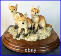 Border Fine Arts First Time Out 1993 BFA206 Fox Cubs Boxed