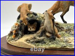 Border Fine Arts'Fox And Family'. Edition 116/1500 Model No L53 Border Fine Arts'Fox And Family'. Edition 116/1500 Model No L53