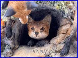 Border Fine Arts'Fox And Family'. Edition 116/1500 Model No L53 Border Fine Arts'Fox And Family'. Edition 116/1500 Model No L53