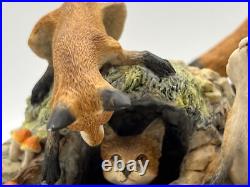Border Fine Arts'Fox And Family'. Edition 116/1500 Model No L53 Border Fine Arts'Fox And Family'. Edition 116/1500 Model No L53