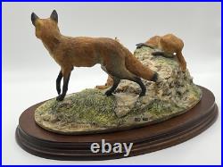 Border Fine Arts'Fox And Family'. Edition 116/1500 Model No L53 Border Fine Arts'Fox And Family'. Edition 116/1500 Model No L53