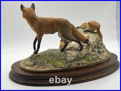 Border Fine Arts'Fox And Family'. Edition 116/1500 Model No L53 Border Fine Arts'Fox And Family'. Edition 116/1500 Model No L53