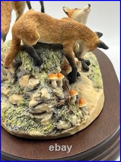Border Fine Arts'Fox And Family'. Edition 116/1500 Model No L53 Border Fine Arts'Fox And Family'. Edition 116/1500 Model No L53
