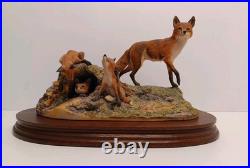 Border Fine Arts'Fox And Family'. Edition 93/1500 Model No L53