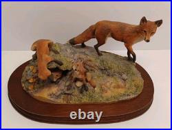 Border Fine Arts'Fox And Family'. Edition 93/1500 Model No L53