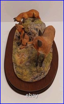 Border Fine Arts'Fox And Family'. Edition 93/1500 Model No L53