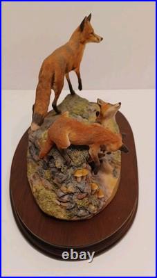 Border Fine Arts'Fox And Family'. Edition 93/1500 Model No L53