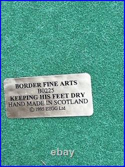 Border Fine Arts Fox Model'KEEPING HIS FEET DRY' #B0225 by R Roberts COA Boxed