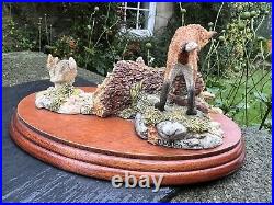 Border Fine Arts Fox & Rabbit Group,'Out Foxed', no. FT02 by D Walton 1995
