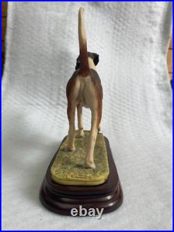 Border Fine Arts Foxhound Figurine Limited Edition Mounted on Wooden Base