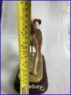 Border Fine Arts Foxhound Figurine Limited Edition Mounted on Wooden Base