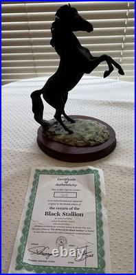 Border Fine Arts Fred Stone Ltd Ed. 415/3500 The Return Of The Black Stallion