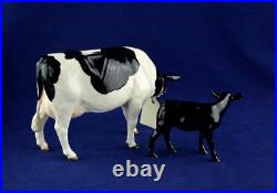 Border Fine Arts Friesian Cow & Aberdeen Angus Black Calf Perfect Border Fine Arts Friesian Cow & Aberdeen Angus Black Calf Perfect