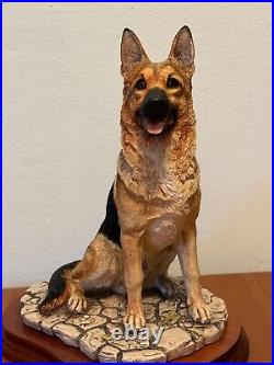 Border Fine Arts German Shepherd Seated-alsatian Dog-model Mt06-m. Turner