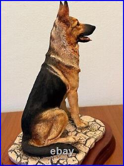 Border Fine Arts German Shepherd Seated-alsatian Dog-model Mt06-m. Turner