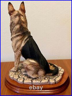 Border Fine Arts German Shepherd Seated-alsatian Dog-model Mt06-m. Turner