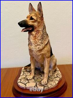 Border Fine Arts German Shepherd Seated-alsatian Dog-model Mt06-m. Turner