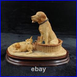 Border Fine Arts Golden Labrador & Pups signed D. Geenty 1980 Border Fine Arts Golden Labrador & Pups signed D. Geenty 1980