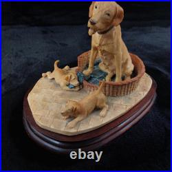 Border Fine Arts Golden Labrador & Pups signed D. Geenty 1980 Border Fine Arts Golden Labrador & Pups signed D. Geenty 1980