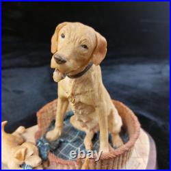 Border Fine Arts Golden Labrador & Pups signed D. Geenty 1980 Border Fine Arts Golden Labrador & Pups signed D. Geenty 1980