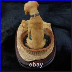 Border Fine Arts Golden Labrador & Pups signed D. Geenty 1980 Border Fine Arts Golden Labrador & Pups signed D. Geenty 1980