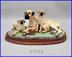 Border Fine Arts Great Dane & Pups B0653 Limited Edition 279 / 950 COA Border Fine Arts Great Dane & Pups B0653 Limited Edition 279 / 950 COA