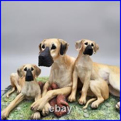 Border Fine Arts Great Dane & Pups B0653 Limited Edition 279 / 950 COA Border Fine Arts Great Dane & Pups B0653 Limited Edition 279 / 950 COA