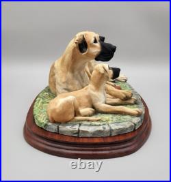 Border Fine Arts Great Dane & Pups B0653 Limited Edition 279 / 950 COA Border Fine Arts Great Dane & Pups B0653 Limited Edition 279 / 950 COA