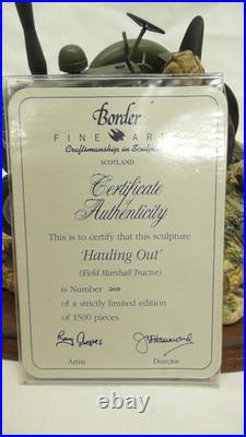 Border Fine Arts HAULING OUT JH98 Certificate Ray Ayres Tractor 249/1500 Ltd