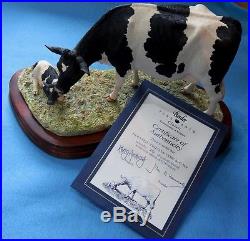 Border Fine Arts HOLSTEIN FRIESAN COW and CALF B 309 LIMITED EDITION