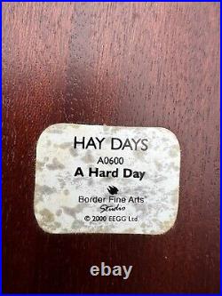 Border Fine Arts -Hay Days-'A Hard Day' Resin Horse Figurine AO600