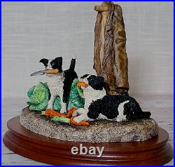 Border Fine Arts Helping Out B0202 Collie Pups Rare Ltd Edn 50/1500 1997 A. Wall