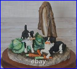 Border Fine Arts Helping Out B0202 Collie Pups Rare Ltd Edn 50/1500 1997 A. Wall