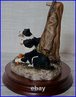 Border Fine Arts Helping Out B0202 Collie Pups Rare Ltd Edn 50/1500 1997 A. Wall