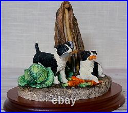 Border Fine Arts Helping Out B0202 Collie Pups Rare Ltd Edn 50/1500 1997 A. Wall